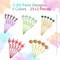 25 Reusable Art Painting Straws for Sip and Paint Brushes (pink, green,yellow, orange and sky blue) 10.5" x 0.23" x 0.23"